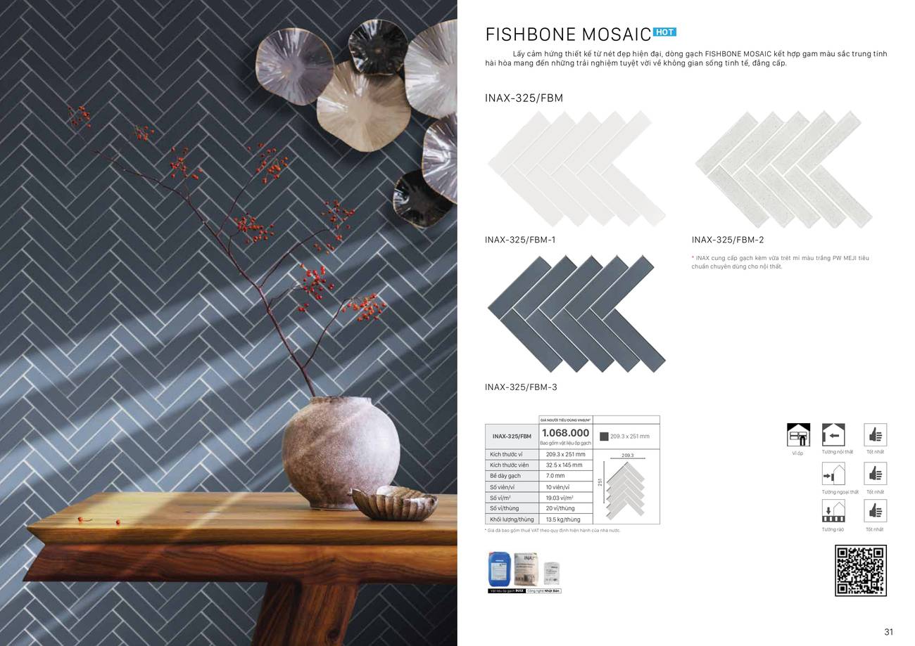 Gạch kiến trúc INAX Catalogue và Bảng giá mới nhất 2024 /Page 15